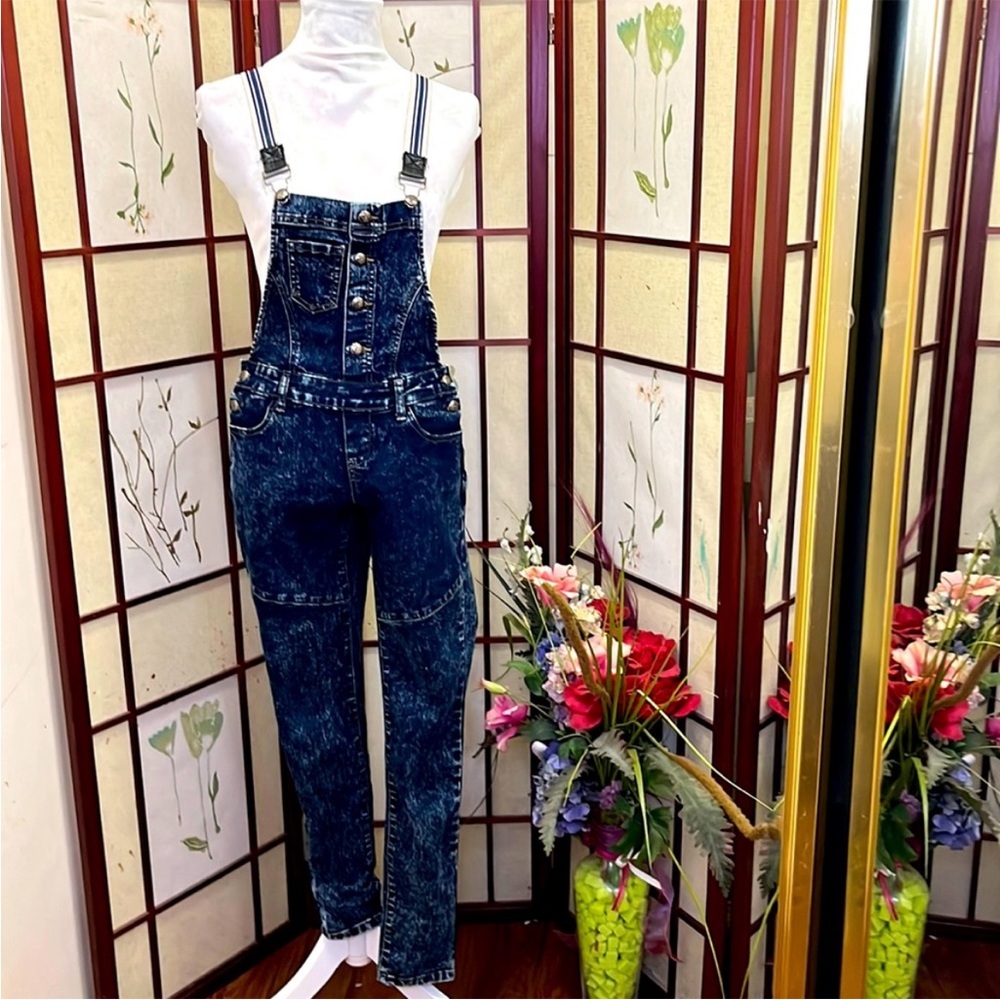 Classic Blue Women's Denim Overalls